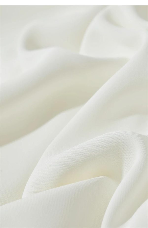 Women’S Mesh Ruffle Sleeve Dress - French Waist A-Line for Summer Office