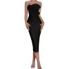Women’s Strapless Elegant Dress - Sleeveless Slimming Evening Cocktail Gown