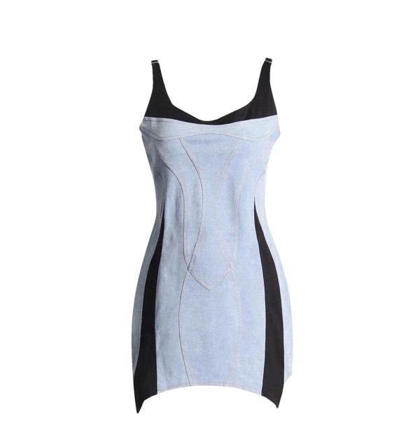 51UNIRDnI8L.jpg Women’s Square Collar Backless Party Dress, Sleeveless High Waist Designer Slimming Summer Cocktail Gown