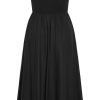 Women's Plus Size Dress - Collins Straight Neck Maxi