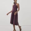 Organic Cotton Women's Fit & Flare Halter Dress