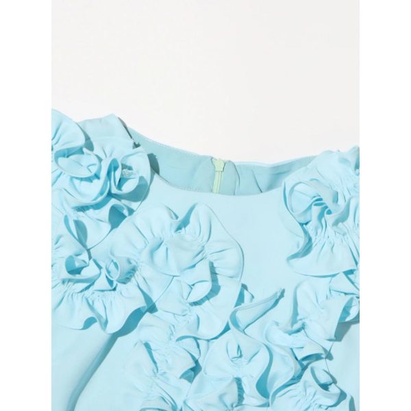613N5xQwfCL.jpg Women’s Round Neck Applique Slim Dress, Sleeveless High Waist Summer Party Cocktail Mini Gown