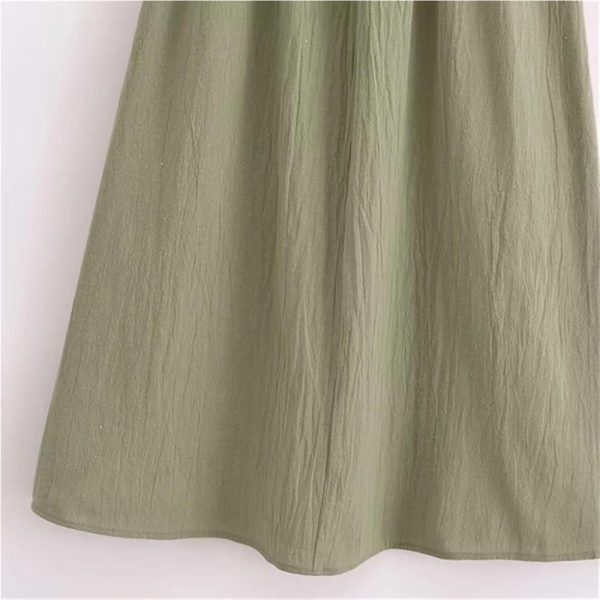 Grid Detail Slip Dress Women Slim Fit Midi Length Hanging Strap Summer Casual Dresses for Daily Date Outfits