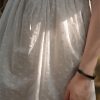 Women Square Neck Lace Dress Lace Up Waist Slim French A-LINE Dresses