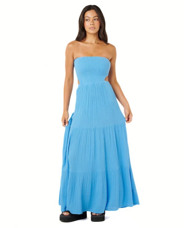 61T8dfhE0HL.jpg Women's Premium Surf Full Length Maxi Halter Dress-Removable Straps