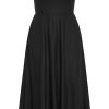 Women's Plus Size Dress - Collins Straight Neck Maxi