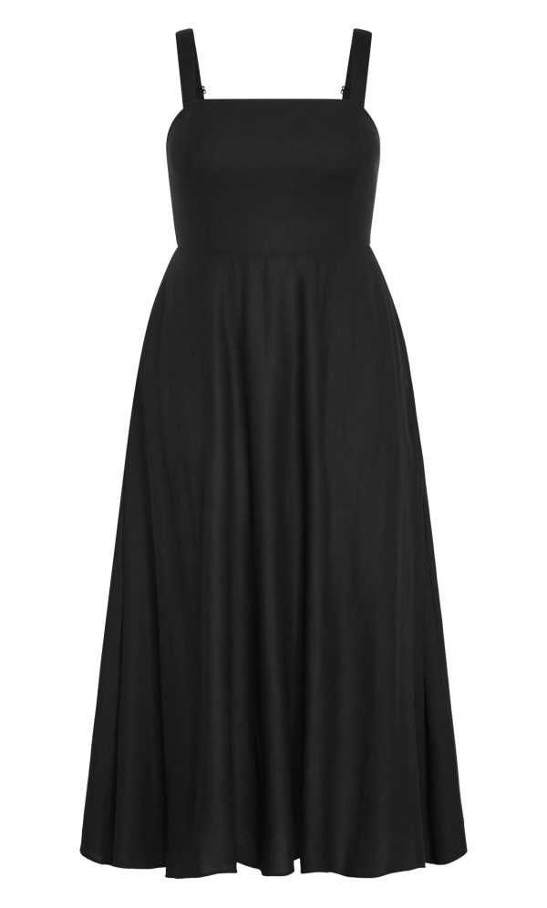 Women's Plus Size Dress - Collins Straight Neck Maxi