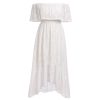 Women's Boho Maxi Dress Lace Up Tassel V-Neck Flare Ruffle Fringed Beach Summer Dresses