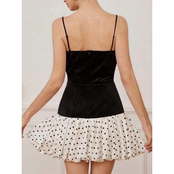 Women’s Square Neck Sexy Mini Dress - Sleeveless Slimming Club Night Outfit