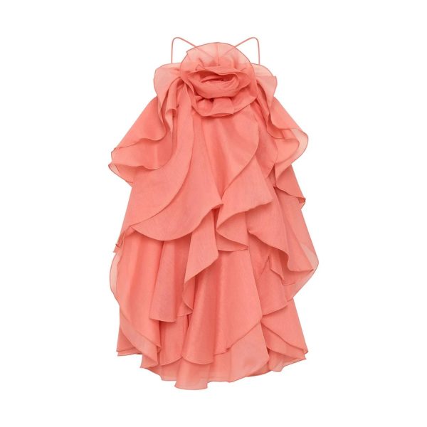 Women’s Halter Backless Dress - Sleeveless Loose Fit Beach Cover-Up