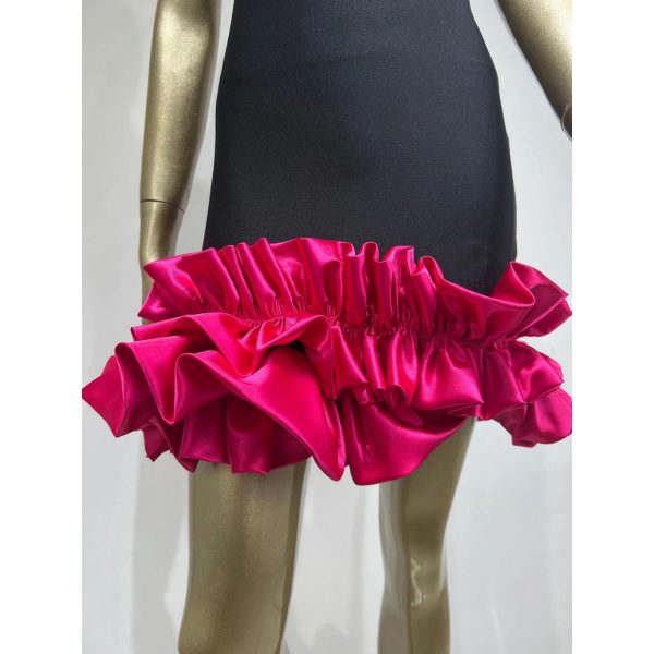 712gkG1M0QL.jpg Women’s Square Neck Mini Dress - Sleeveless Color-Block Slimming Party Outfit