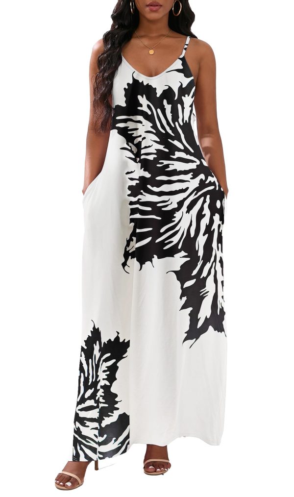 719kkIXDkiL.jpg Womens Casual Fashion Sleeveless Plus Size Loose Long Sexy Maxi Dress with Pockets