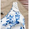 Women's One Shoulder Boho Floral Print Sleeveless Ruched Side Bodycon Mini Short Dress