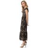 71DA41go7HL.jpg Women's Clarice Cap Sleeve Smocked 2 Tiered Maxi Dress Standard