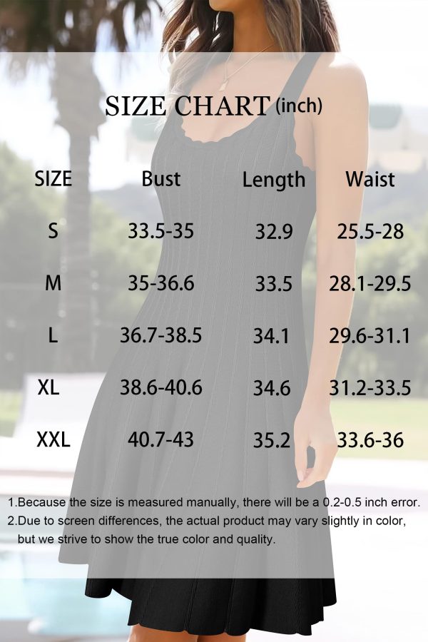 71FFMTVyAsL.jpg Women's 2025 Summer Dresses Knitted Sleeveless Spring Casual Flowy A Line Beach Vacation Mini Sundress