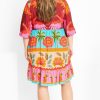 Women's Plus Size Cabana Mini Placement Dress