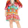 Women's Plus Size Cabana Mini Placement Dress