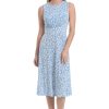 Women's Dresses Inset Waist Midi Dress Career Office Occasion Guest of