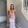 Spaghetti Straps Tulle Prom Dress 2025 Corset Mermaid Midi Cocktail Pary Dress