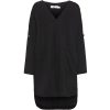 Women's V Neck Cover Up Dress with Roll Sleeves