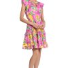 71gA5QhkP2L.jpg Women's Colorful Printed Cotton Poplin Dress with Tiered Skirt