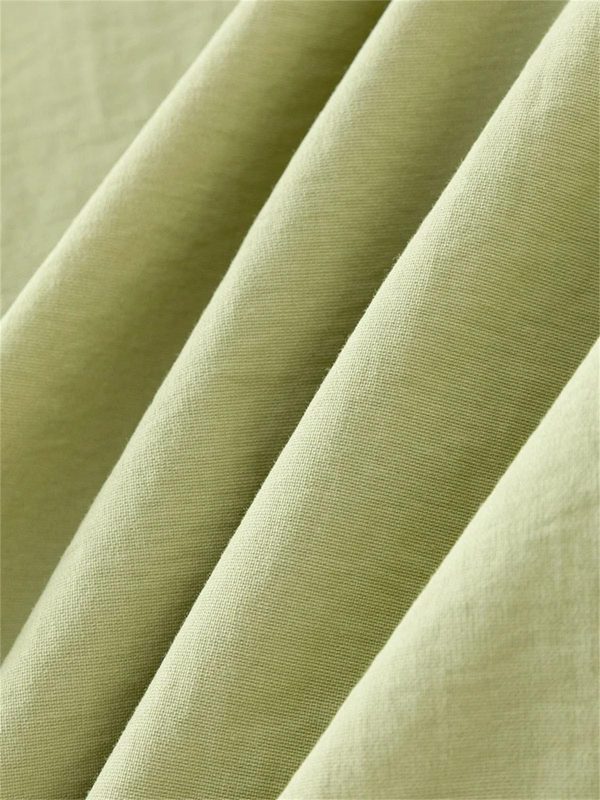 Women’S Cotton Square Neck Sundress - High Waist Casual Summer Office Wear