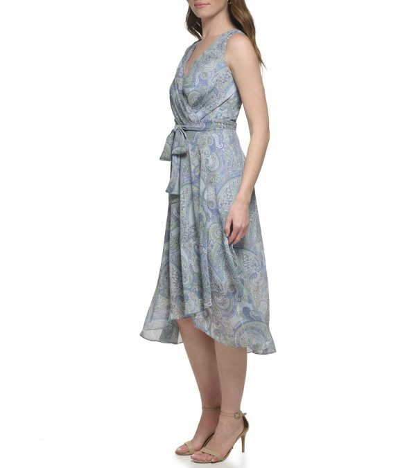 71iIrAW968L.jpg Women's Sleeveless Midi Faux Wrap Chiffon