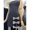 Women’s Backless Patchwork Dress - Slash Neck Evening Party Bodycon Outfit