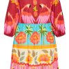 Women's Plus Size Cabana Mini Placement Dress