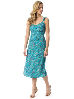 Women's Sahira Fitted Maxi Dress with Front Slit Standard