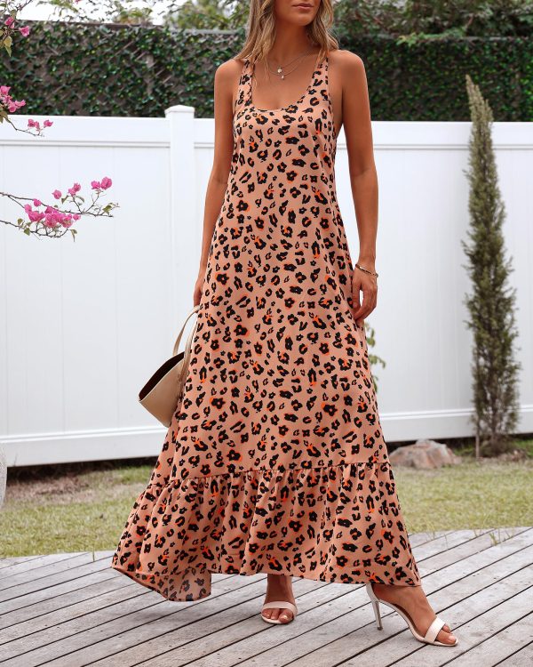 81JPPXCmwzL.jpg Casual Women's Summer Dresses 2025 Sundress Sleeveless Floral Boho Long Dresses Beach Vacation Clothes