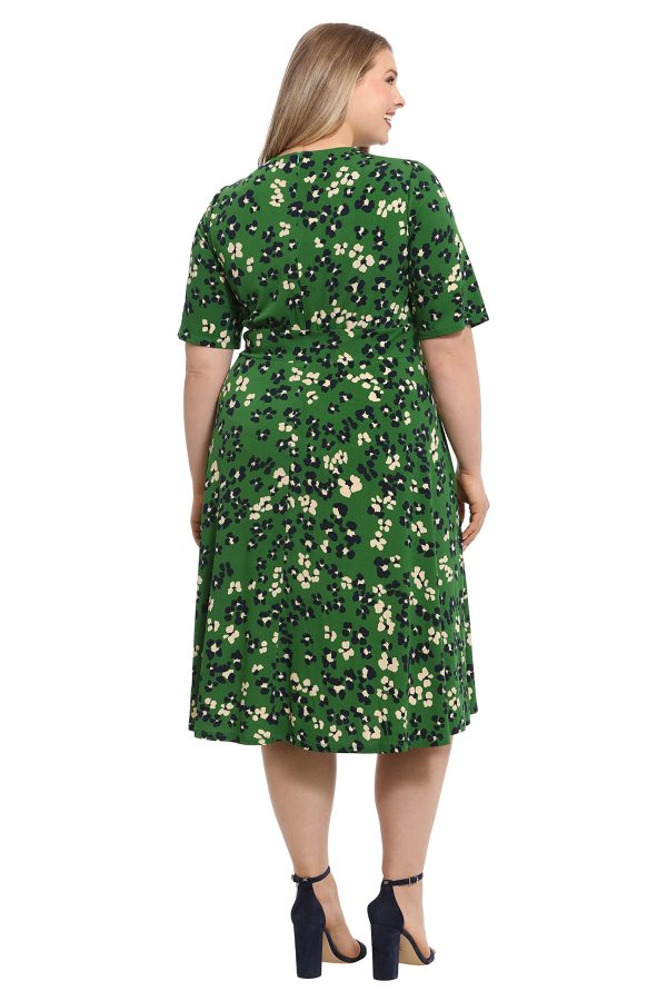 Women's Inset Waist Midi Short Sleeve