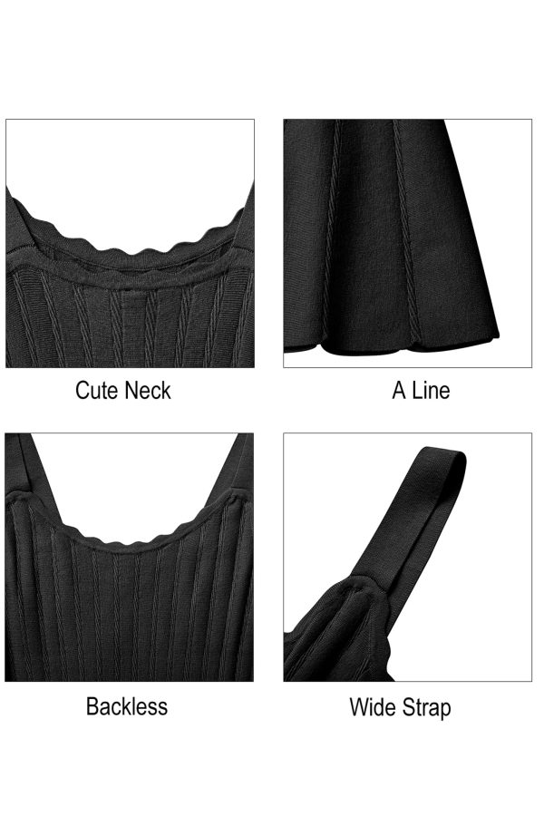 81P1LdtvDRL.jpg Women's 2025 Summer Dresses Knitted Sleeveless Spring Casual Flowy A Line Beach Vacation Mini Sundress