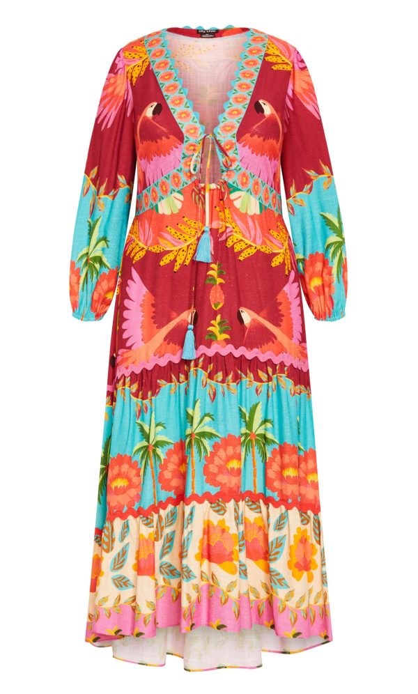 Women's Plus Size Copacabana Placement Dress