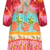 Women's Plus Size Cabana Mini Placement Dress