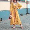 Summer Scoop Neckline Long Sleeves Bow Blet Vacation Travel Hooded Maxi Dress