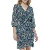 91h82WPezZL.jpg Paris Essential Floral Print Women’s Dresses with ¾ Sleeves