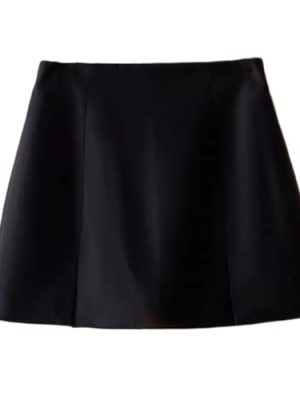 Gray Skirt Womens Slim Waist Short Summer Casual -Cover Shorts Suit Pants