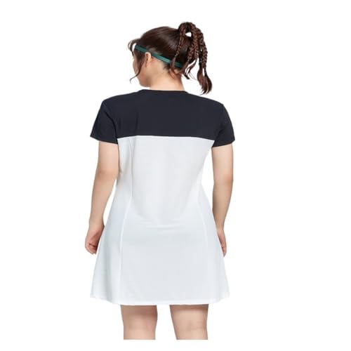 31-7VPpA9FL.jpg Spring Short Sleeved Tennis Skirt Breathable Quick Drying Girls Sports Dress Tennis Dress Women Tennis Suit