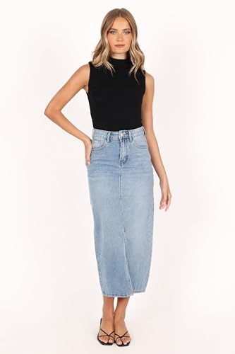 31-vsVq7AUL.jpg Women's Dana Denim Midi Skirt
