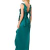 Women's Stretch Satin Long Dress
