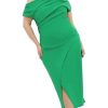 311YtYBLQVL.jpg Women's Plus Size Dress - Sassy Off Shoulder
