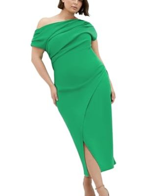 Women's Plus Size Dress - Sassy Off Shoulder