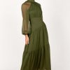 3146EqwCXaL.jpg Women's Julip Sheer Long Sleeve Maxi Dress