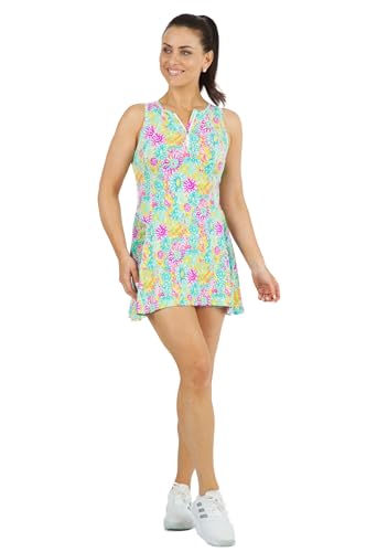 Sun Protective UPF50+ Icefil Cooling Lilli Print Tennis Dress - 66488 Violet Multi Lilli XS