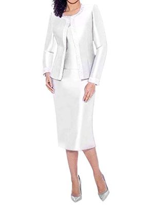 Women Church Suits Special Occasion Dress Wedding Party Formal Church Clothes for Mother Gifts