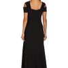 Womens Embellished Sweetheart Neck Evening Dress