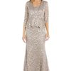 Womens Glitter Lace Two Piece Dress