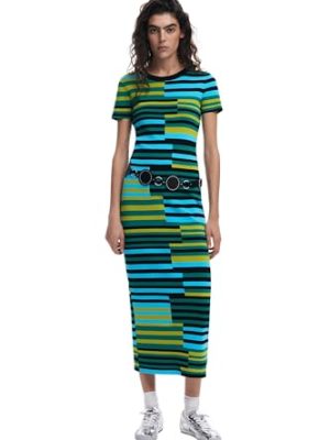 Women's Striped Long Dress