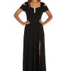 Womens Embellished Sweetheart Neck Evening Dress